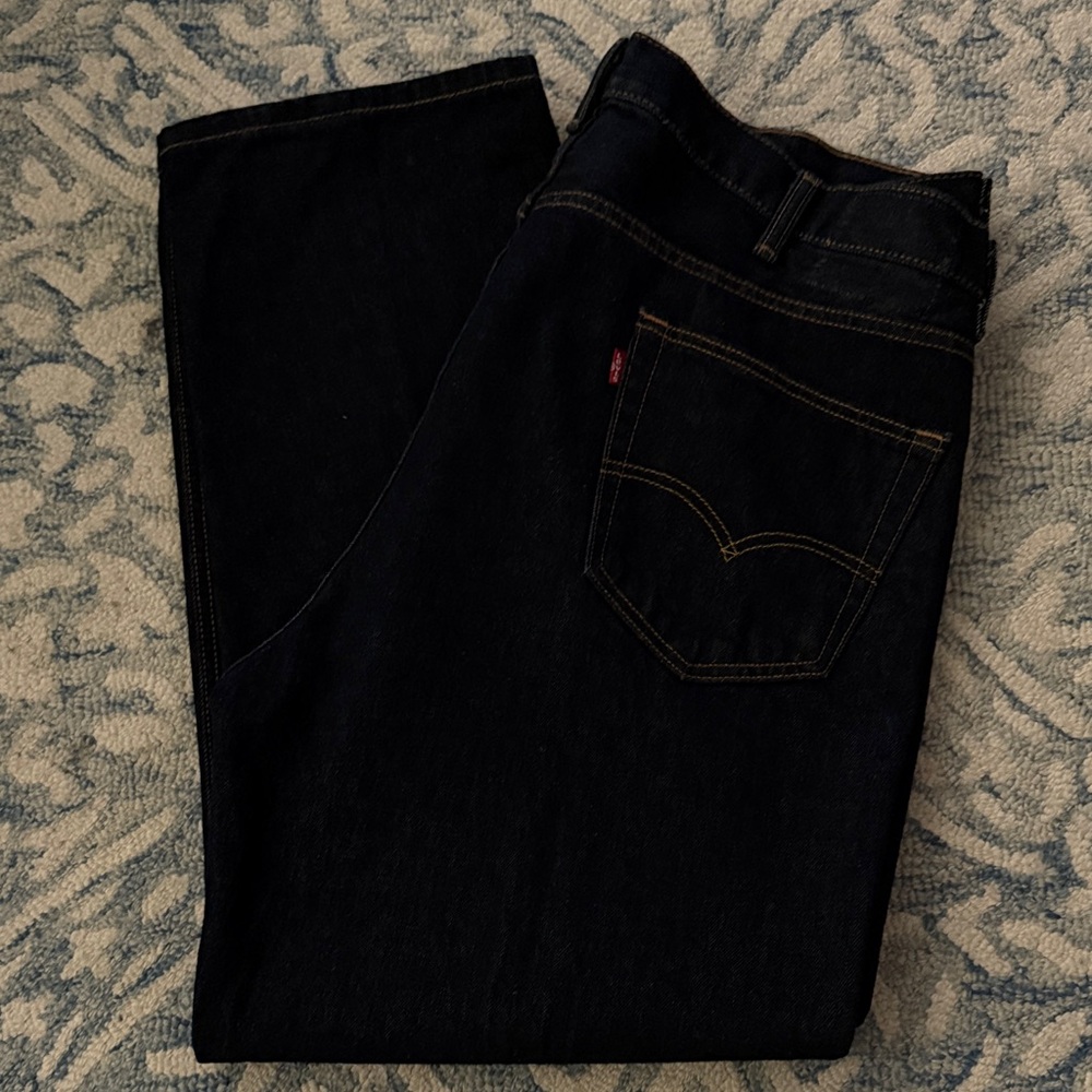 Levi's Men's Dark Indigo Straight Jeans